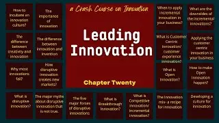 How to lead innovation | The last chapter of crash course on innovation