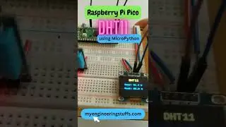 How to interface DHT11 Humidity and Temperature sensor using Raspberry Pi Pico #shorts