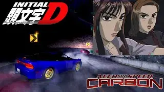 Initial D Carbon Stage | Kenji vs Impact Blue |