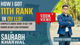 How i got 11th Rank| Tips & Tricks for Law Entrance Preparation from Topper| CUET | Law Preparation