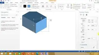 How to insert a 3D  cube in Microsoft  Word