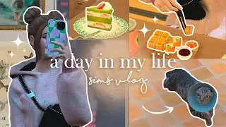 sims vlog (vet, sushi, salon) 🐱🍣🌿