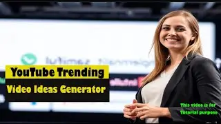 YouTube Trending Video Ideas Generator 🚀