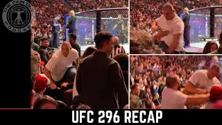 UFC 296 Recap: Trump's Exit, Strickland vs. Du Plessis Fight in the crowd, and More!"