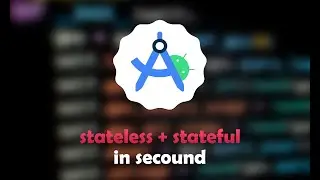 How to create StatelessWidget and StatefulWidget in secounde