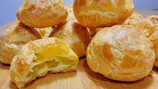 ГУЖЕРЫ |  Заварные Булочки с Сыром | Съедаются в миг! Gougеres