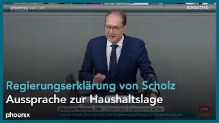 Aussprache zur Regierungserklärung von Olaf Scholz zur Haushaltslage am 28.11.23