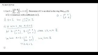 Is this Subset of Matrices an Ideal?