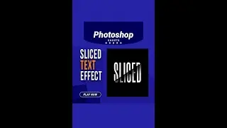 Make Sliced Text Effect in Photoshop | Photoshop Tutorials | Youtube Shorts #shorts #short