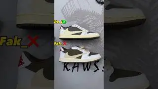 Real Vs Fake Travis Scott Reverse Mocha Jordan 1 