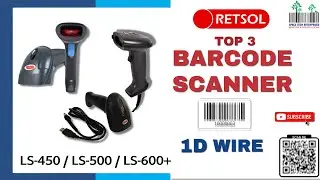 Top 3 Barcode Scanner Retsol LS450/LS500/LS600 Heavy Duty Cheapest Best barcode scanner 1D Wire