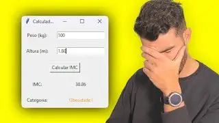 PROGRAMADOR REAGE: 10 Calculadoras Python de IMC [GUI]