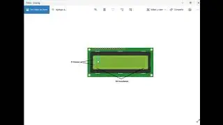 Simulación de como mostrar un mensaje en una LCD (16x2) con Arduino.