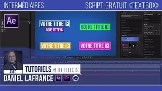 Script gratuit «Textbox» - Tutoriels After effects en français