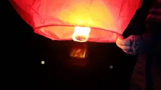 Sky Lantern  NY 2014 launching