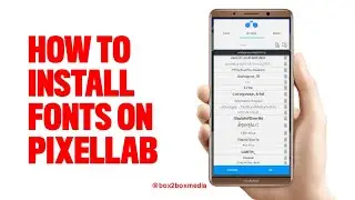 HOW TO Install FREE FONTS on PIXELLAB
