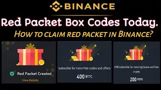 How do I claim red packet code in Binance? Binance New Red Packet Code Today.