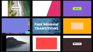 Fast Minimal Transitions | After Effects, Premiere Pro, FCPX and DaVinci Resolve Video Template