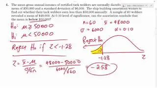 Normal Distribution, Confidence Interval, Hypothesis Testing -Test Review