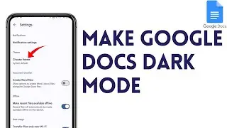 How To Make Google Docs Dark Mode