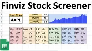 Finviz Stock Screener in Google Sheets! (Build your own Stock Screener!)