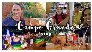 Cidade do Natal em Campo Grande/MS | Vlog - Cortando lenha - Olhando casas e carros e mais...