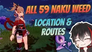 All 59 Naku Weed Locations & Efficient Routes - Genshin Impact Inazuma