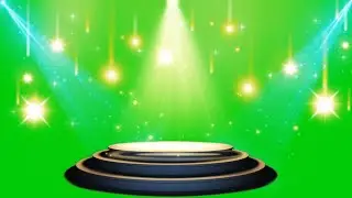 Green screen stage lights effect