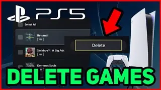 PS5 HOW TO DELETE GAMES! NEW!