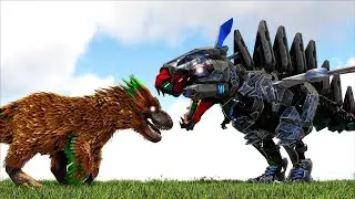 WINGED T-REX TEK BOSS BIZARRE & TEK EDGELORD VS QUETZACOATLOSAURUS REX (ARK SURVIVAL EVOLVED BATTLE)