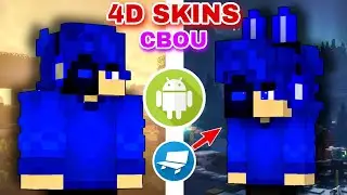 HOW TO MAKE YOUR OWN 4D SKINS IN MINECRAFT BEDROCK! For Phone (Android) 4D skin pack