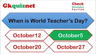 Important days quiz October| national international days| important dates|