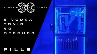 #RoboticLoungePills - CHALLENGE - 6 Vodka Tonic in 90 Seconds - | Robot Bar - Robotic Bartender |