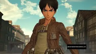 Attack on Titan Wings of Freedom Eren Survey Corps (no cape) 99+Perfected Gear Gameplay