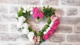 КАК СДЕЛАТЬ СЕРДЦЕ ИЗ ЦВЕТОВ...Master Class - Heart of roses..