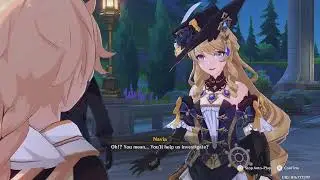 NAVIA WANTS TO BE WITH AETHER Genshin Impact CUTSCENE