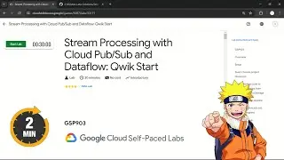 Stream Processing with Cloud Pub/Sub and Dataflow: Qwik Start | 