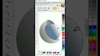 How to create a #3d glossy logo in CorelDRAW  || Make a Simple #3d Icon on CorelDRAW X7 #shorts