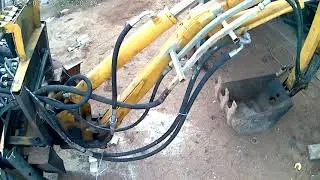установка экскаватора на погрузчик