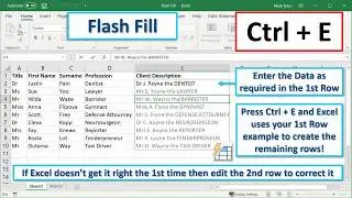 Flash Fill – the Magic of Ctrl + E!