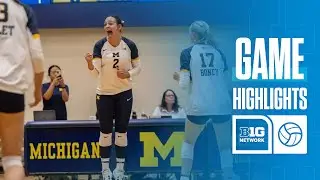 Delaware at Michigan | Highlights | Big Ten Volleyball | Aug. 30 2024