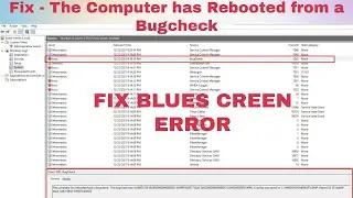 Fix - The Computer has Rebooted from a Bugcheck Windows 11 | Windows 10 | Bugcheck was 0x00000124