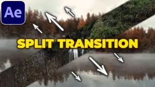 Split Slice Transition Tutorial in After Effects | Split Screen Transition