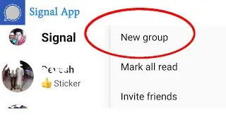 Signal App Par Group Kaise Banaye 2021 !! How to make Group on signal messenger app