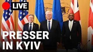 🔴LIVE: Blinken, Lammy and Sybiha hold joint presser in Kyiv