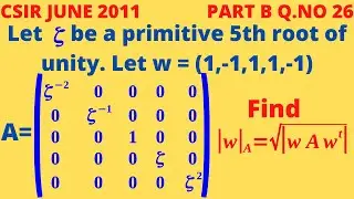 MATRICES AND PRIMITIVE NTH ROOT OF UNITY.