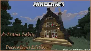 Minecraft: How to Decorate an A-Frame Cabin