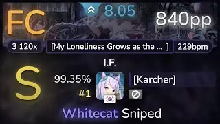 8.1⭐ [Karcher] | Release Hallucination - I.F. [My Loneliness Grows] 99.35% (#1 840pp FC) - osu!