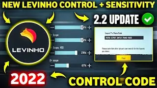 🔥Levinho New 2.2 Update Sensitivity Code & Levinho control code Pubg/Bgmi & Levinho sensitivity pubg