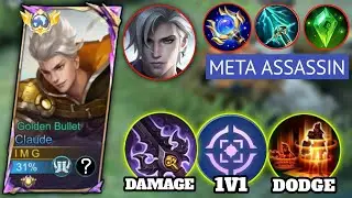 CLAUDE vs META ASSASSIN !!! | CLAUDE BEST EMBLEM SET 2024 | iMAGINE Plays | Mobile Legends